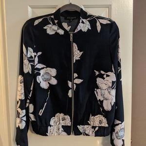 Floral bomber jacket